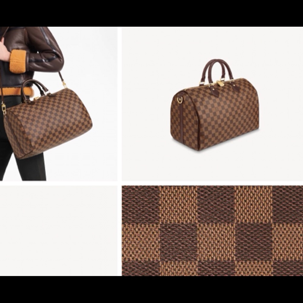 Louis Vuitton purse, Damer Ebene print, Speedy 35